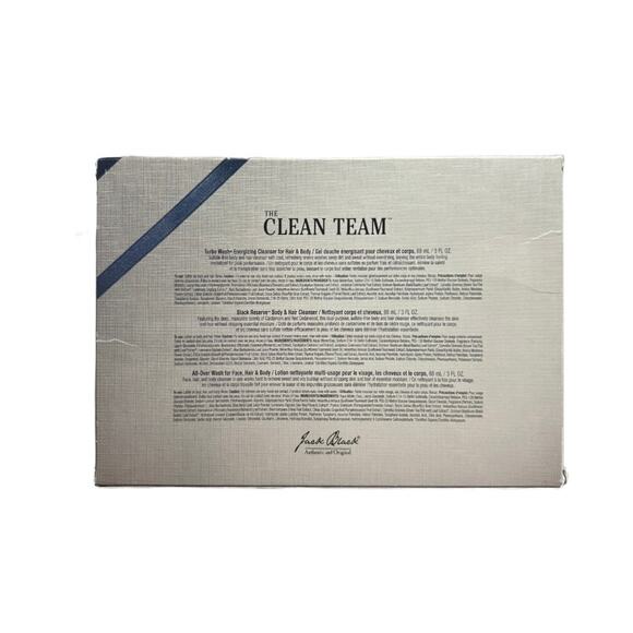 Jack Black Men's Facial Body Cleanser The Clean Team 3 Piece Set - Picture 6 of 6